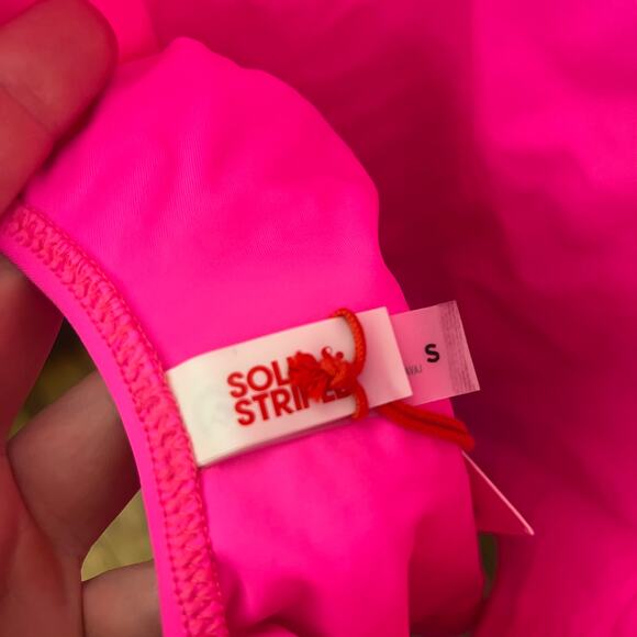 Solid & Striped Women's sz S One Piece Swim THE ANNE-MARIE Fluorescent Pink NWT - Picture 8 of 12